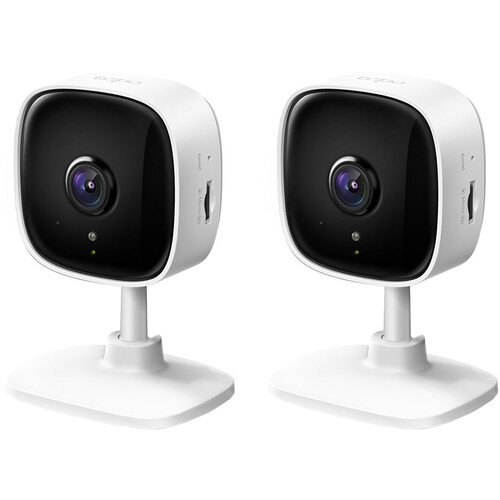 TP-Link Tapo C100 1080p Indoor Wi-Fi Security Camera with Night Vision (2-Pack)