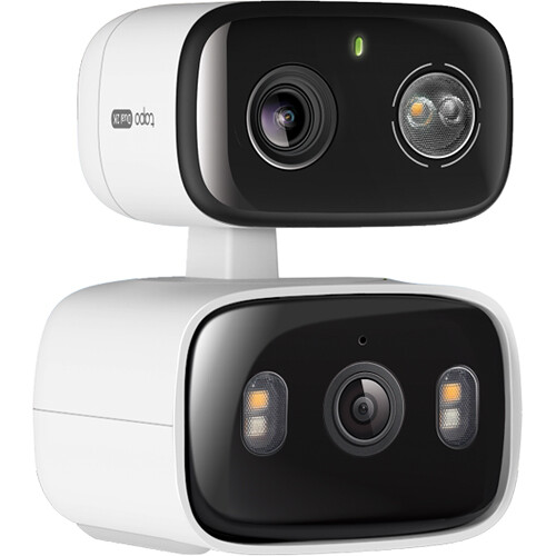 TP-Link Tapo C246D Outdoor Dual Lens Pan & Tilt Security Camera with Night Vision & Spotlights (2-Pack)