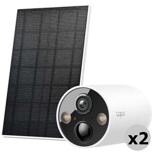 TP-Link Tapo C425 Solar-Powered Smart Wire-Free Security Camera Kit (2-Pack)