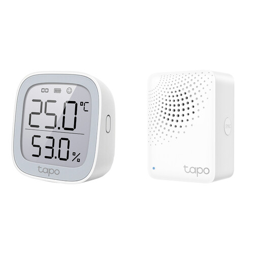 TP-Link Tapo T315 Smart Temperature/Humidity Sensor & Tapo H100 Smart Hub with Chime