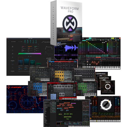 tracktion Waveform Pro 12 Music Production and Software + Studio Bundle (Download, Upgrade from Waveform Pro 11)