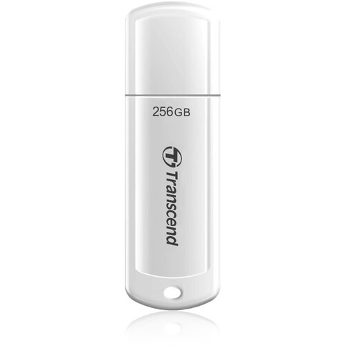 Transcend 256GB JetFlash 730 USB 3.1 Gen 1 Flash Drive (White)