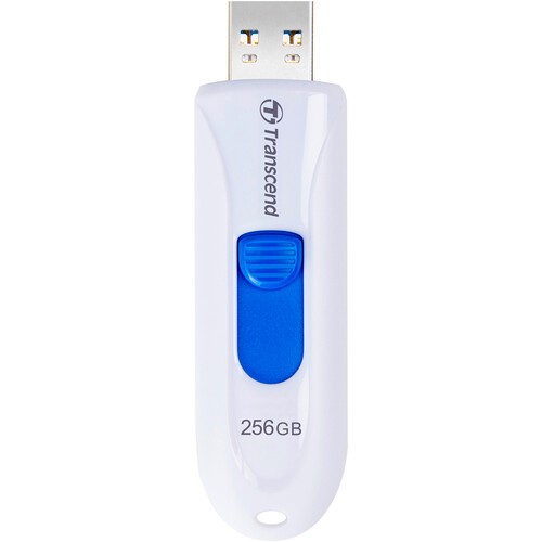 Transcend 256GB JetFlash 790 USB 3.2 Gen 2 Flash Drive (White)