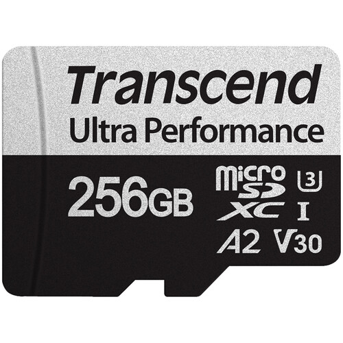 Transcend 256GB 340S UHS-I microSDXC Card with SD Adapter