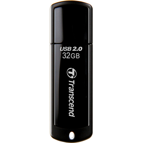 Transcend 32GB JetFlash 350 USB 2.0 Flash Drive (Black)