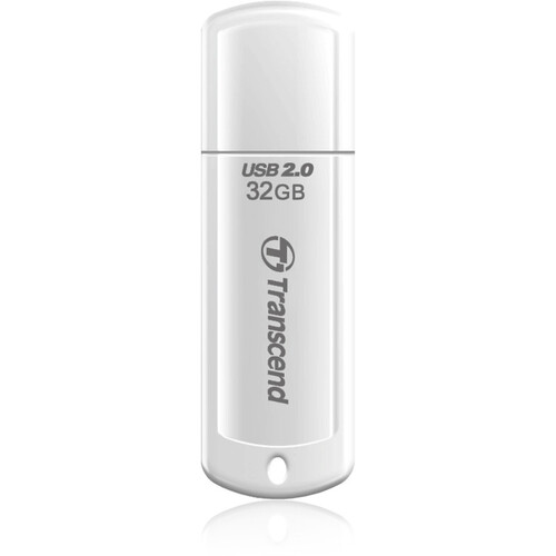 Transcend 32GB JetFlash 370 USB 2.0 Flash Drive (White)