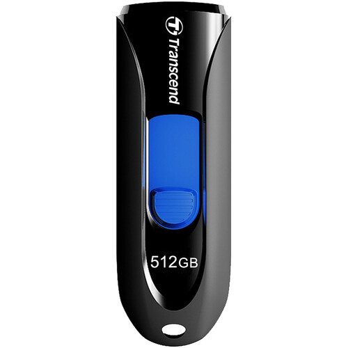 Transcend 512GB JetFlash 790 USB 3.2 Gen 1 Flash Drive (Black)