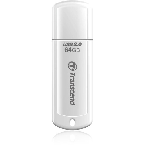 Transcend 64GB JetFlash 370 USB 2.0 Flash Drive (White)