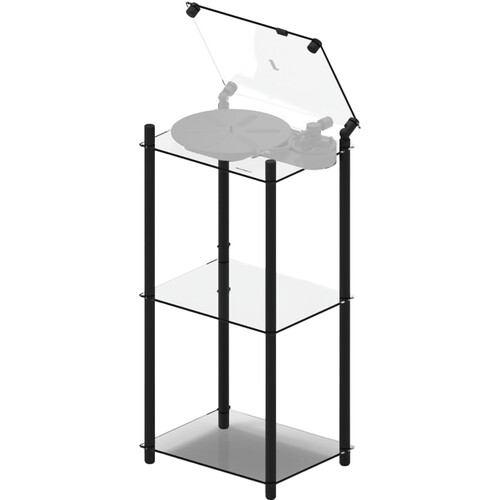 Transparent Turntable Stand (Black)
