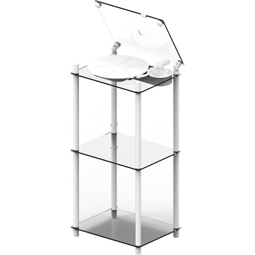 Transparent Turntable Stand (White)