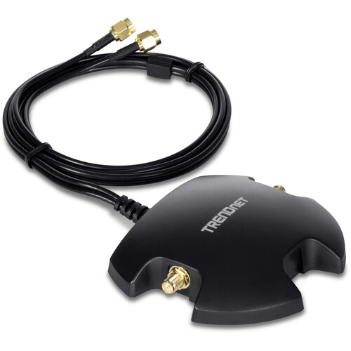 TRENDnet Magnetic Dual Antenna Mounting Base & RP-SMA Extension Cable