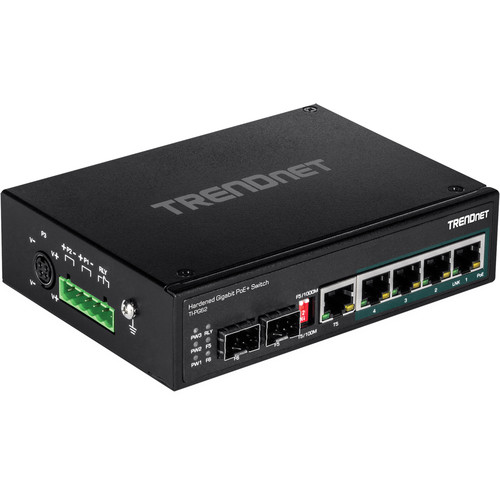 TRENDnet TI-PG62 6-Port Hardened Industrial Gigabit PoE+ TI-PG62