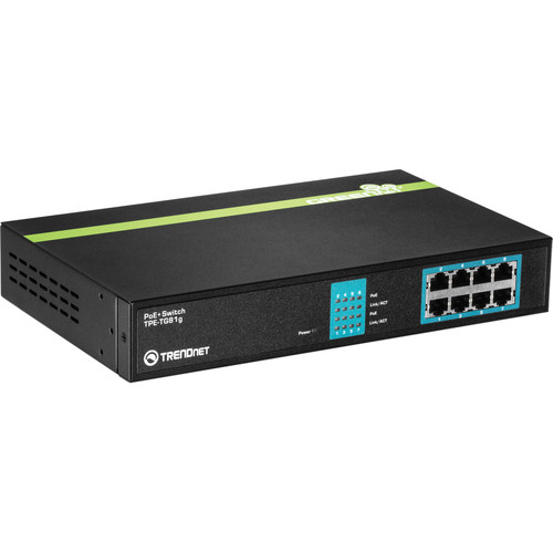 TRENDnet TPE-TG81G 8-Port Gigabit PoE+ Unmanaged Switch