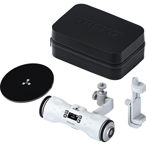 TREXO Wheels Go Pro Compact AI-Powered Camera Dolly with Turntable, Phone Holder and Soft Case