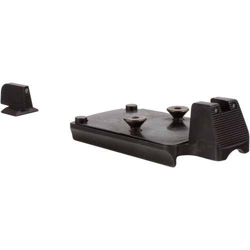 Trijicon 1911 RMR Mount with Integrated Night Sight Set (Black/Green)