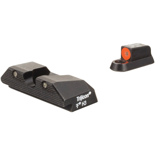 Trijicon HD Night Sights for CZ P-10 / P-10 C Optics Cut (Orange Front Ring)