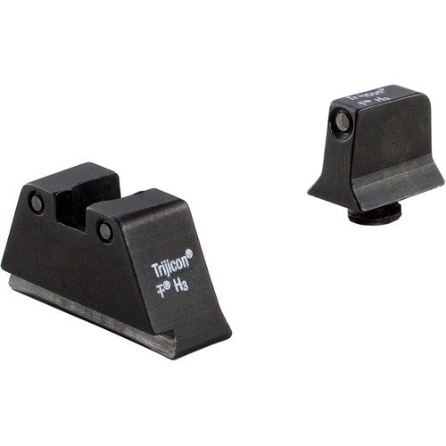 Trijicon Glock Suppressor Night Sight Set with Green Lamp (Black)