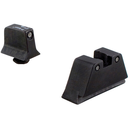 Trijicon Bright & Tough Night Sight for Glock Standard Frame (Suppressor) (Green Front, Orange Rear Lamps) (Black Outline Front & Rear)