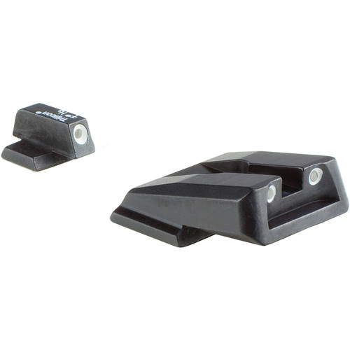 Trijicon Bright & Tough Night Sight for Smith & Wesson Shield .40/9mm (Green Front/Rear Lamps) (White Outline Front and Rear)