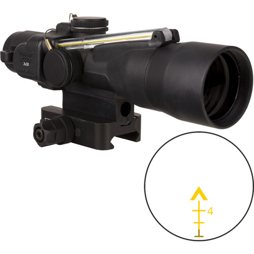 Trijicon 3x30 ACOG Riflescope, Dual Illuminated (Amber Chevron 7.62x51mm 175 gr. Ballistic Reticle)
