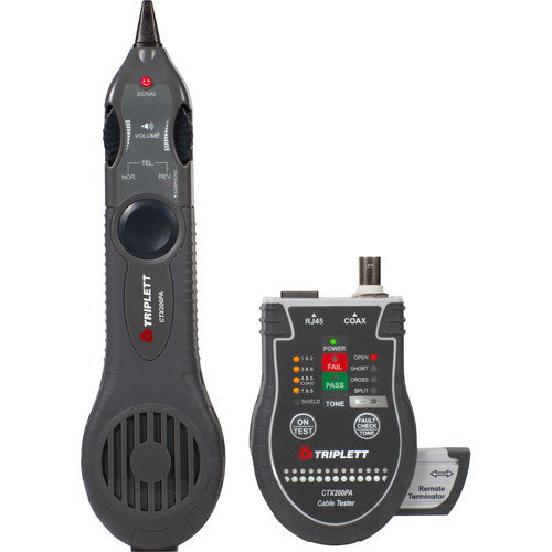 Triplett CTX200PA Network Cable Tester with Inductive Probe