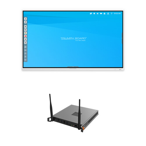 TRIUMPH BOARD 75" Class 4K UHD Interactive Flat-Panel Display & MINI PC Kit