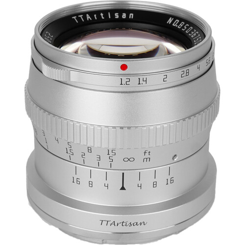 TTArtisan 50mm f/1.2 Lens for Nikon Z (Silver) A21S B&H Photo