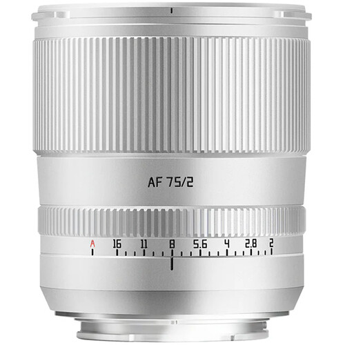 TTArtisan AF 75mm f/2 Lens (Sony E, Silver)