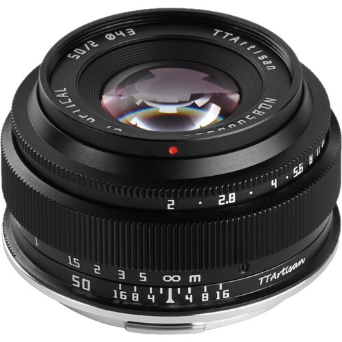 TTArtisan 50mm f/2 Lens for Leica L (Black)