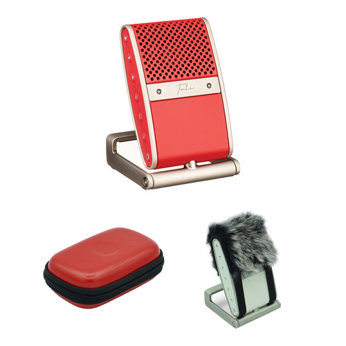 Tula Microphones The Tula Mic Kit with Leather Case (Red)