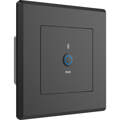 Turtle AV Dante Bluetooth Wall Plate for EU Wall Boxes (Black)