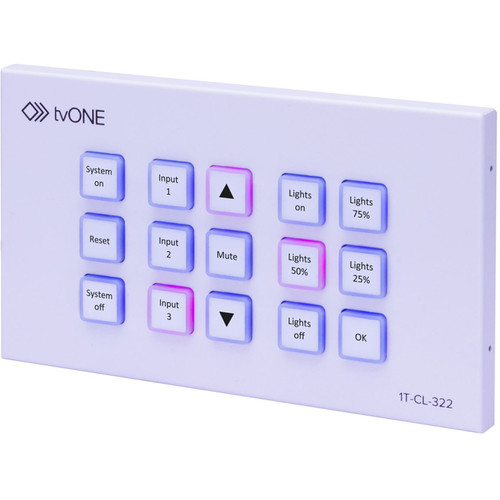 TV One European Wall Plate Control Panel 1T-CL-322-EU B&H Photo