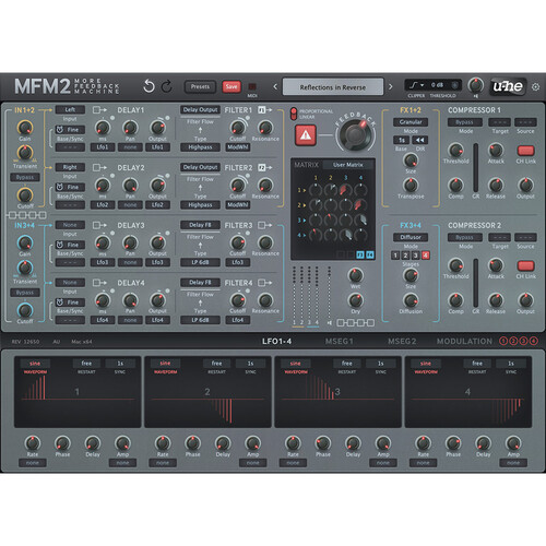 u-he MFM2 More Feedback Machine Delay Plug-In (Download)