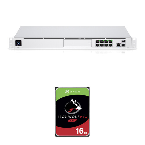 Ubiquiti 16TB UniFi Dream Machine Pro & IronWolf Pro Drive Kit