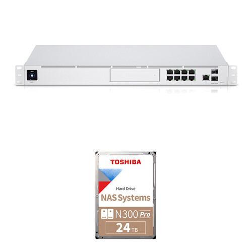 Ubiquiti 24TB UniFi Dream Machine Pro & N300 PRO Drive Kit