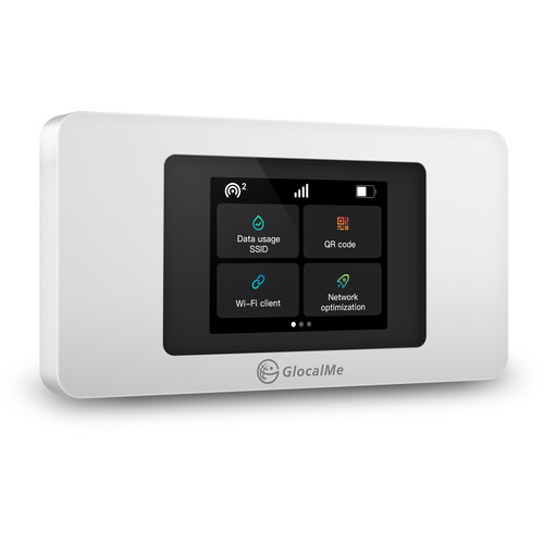GlocalMe U3X DuoTurbo 4G LTE Wi-Fi Hotspot (White)
