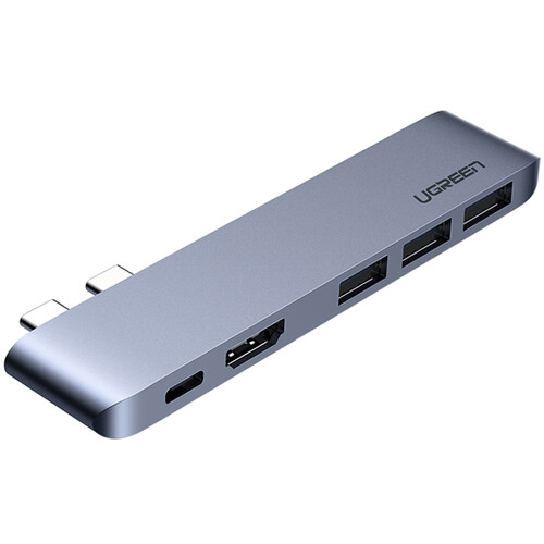 USB C HUB tipi C USB 3.0 HUB HDMI VGA RJ45 Thunderbolt 3 adaptörü için Macbook A