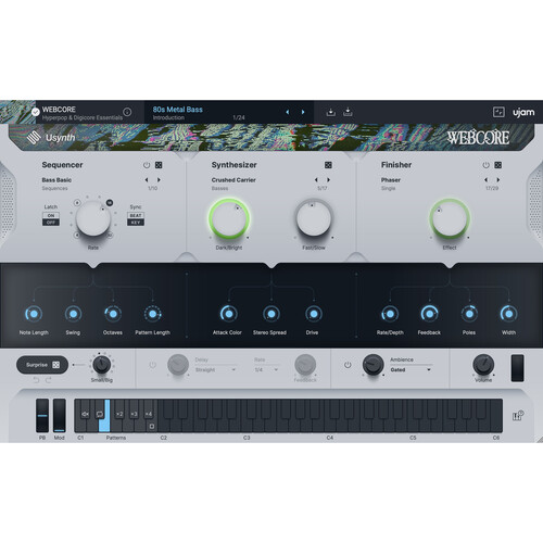 Ujam Usynth Webcore Hyperpop & Digicore Essentials Plug-In (Crossgrade from Any One Paid UJAM Product)