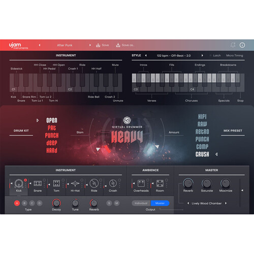 Ujam Virtual Drummer HEAVY 2 Virtual Instrument Plug-In