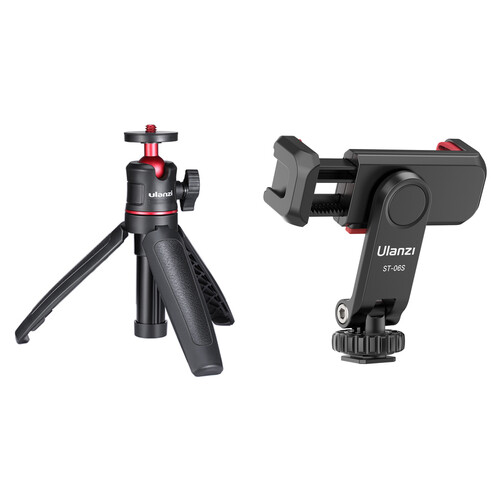 Ulanzi MT-08 Extendable Mini Tripod & Handle with ST-06S Smartphone Holder