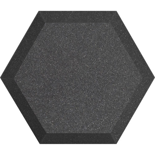 Ultimate Acoustics UA-HX-12CH Hex Series Hexagon Foam Wall Panel 12" Charcoal (Pair, Charcoal Vinyl)