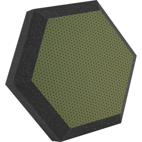 Ultimate Acoustics UA-HX-12KW Hex Series Hexagon Foam Wall Panel 12" Charcoal (Pair, Kiwi Vinyl)