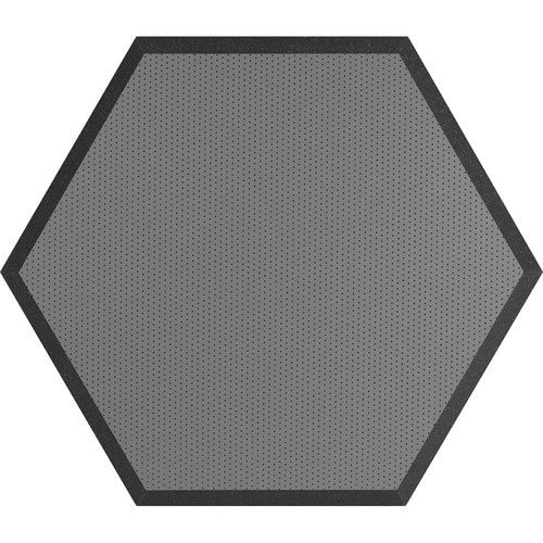 Ultimate Acoustics UA-HX-24GR Hex Series Hexagon Foam Wall Panel 24" Charcoal (Pair, Gray Vinyl)