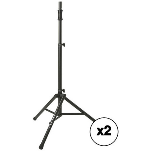 Ultimate Support TS-100B Speaker Stand Kit with 2x Air-Assist Speaker Stands (Black)
