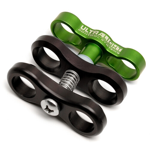Ultralight Ball Clamp with T-Knob for 2" Buoyancy Arms (Kelp Green)
