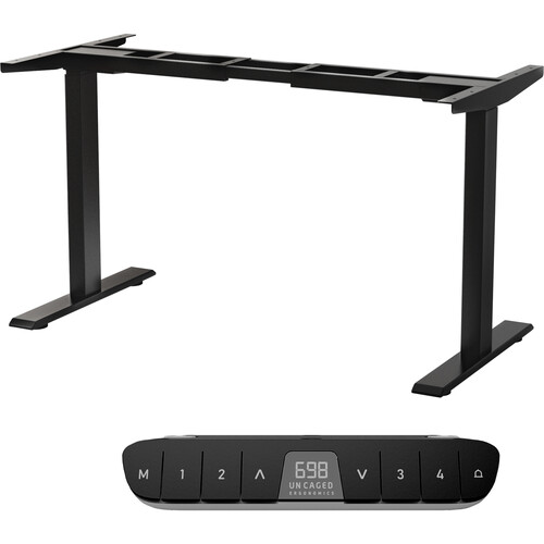 Uncaged Ergonomics Electric Adjustable-Height Standing Desk Frame (Black)