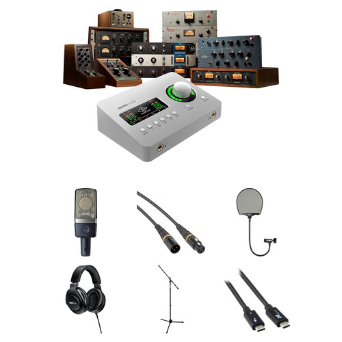 Universal Audio Apollo Solo USB Heritage Edition Desktop 2x4 USB-C Audio Interface with Songwriting Kit