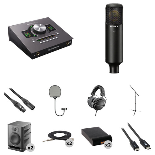 Universal Audio Apollo Twin X USB DUO Heritage Edition USB-C Audio Interface with Home Studio Kit