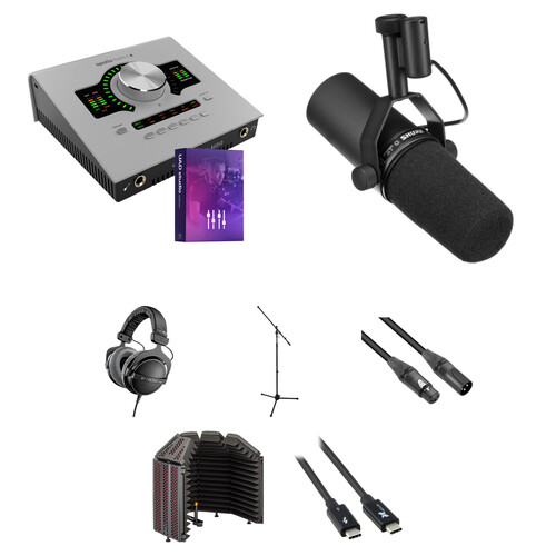 Universal Audio Apollo Twin X QUAD Gen 2 Thunderbolt 3 Audio Interface with Voiceover Kit