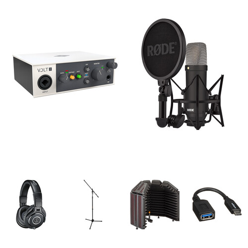 Universal Audio Volt 1 USB-C Audio/MIDI Interface with Voiceover Kit